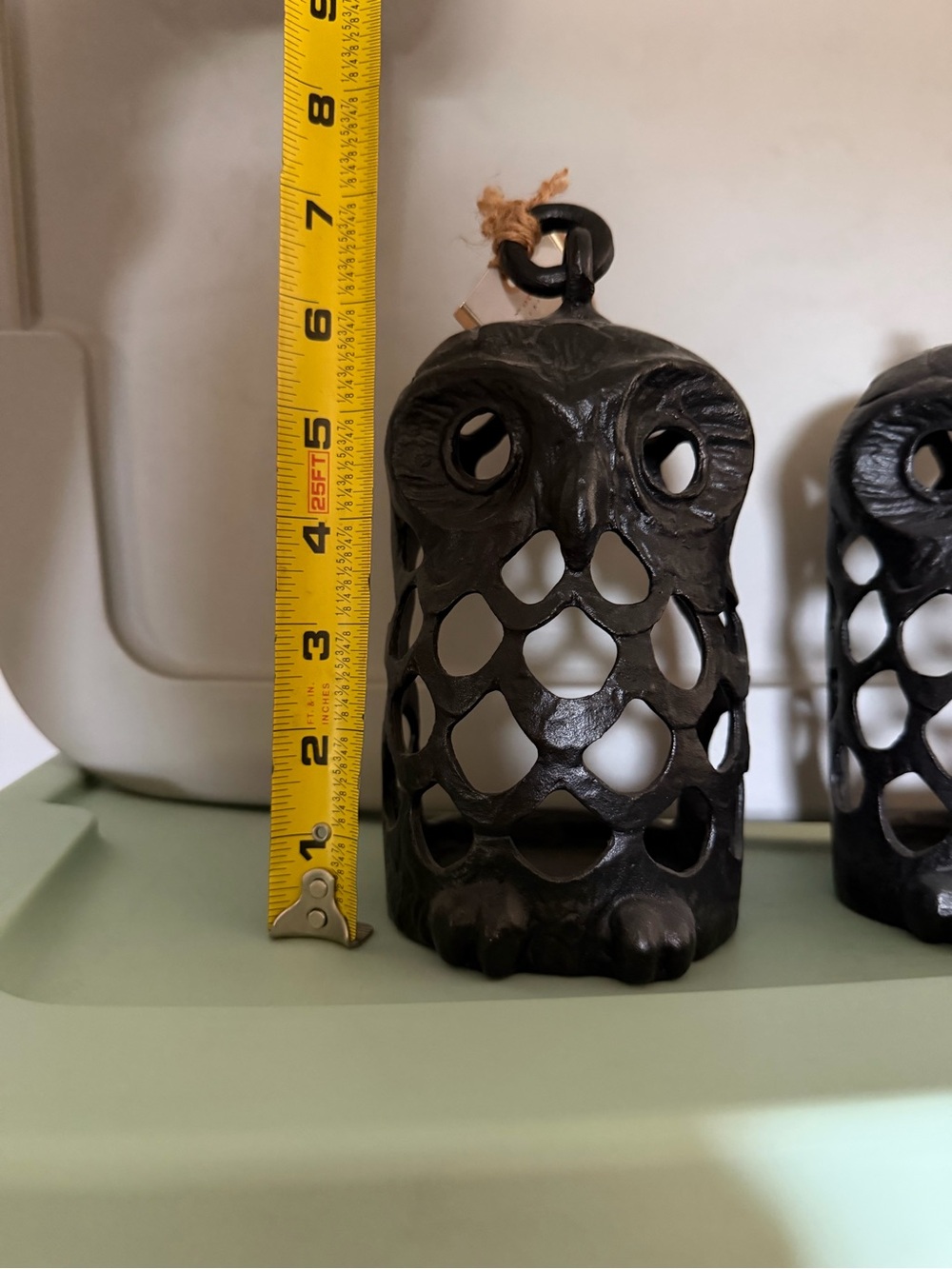 Pottery Barn Black Owl Lantern Pair - Picture 5 of 5